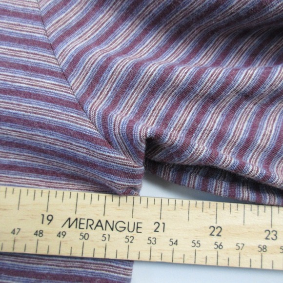 Faherty Freemont Stripe Polo Shirt Men M Long Sleeve Pima Cotton Casual 260 - Picture 8 of 9